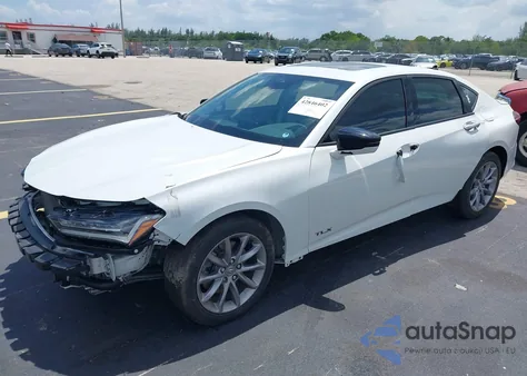 2021 Acura Tlx A-Spec Package из США, поврежденный, VIN 19UUB5F58MA003337